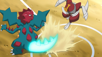 Druddigon usando cola dragón.