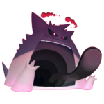 Imagen de Gengar Gigamax variocolor en Pokémon HOME