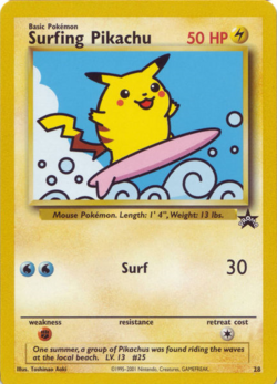 Carta de Pikachu Surf