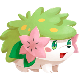 Shaymin forma tierra en Pokémon Café ReMix.