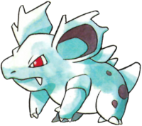 Nidorina en Pokémon Rojo y Verde.