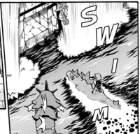 Feraligatr de Silver/Feraligatr de Plata usando surf.