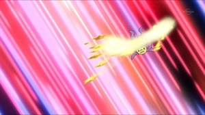 Ambipom de Dawn/Maya usando Meteoros/Rapidez.