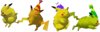 Paleta de colores de Pikachu en SSB.