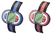 Modelos de Poké Reloj en Pokémon Platino.