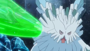 Mega-Abomasnow de Wulfric/Édel usando Mazazo.