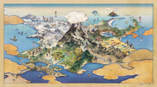 Ilustración de la región de Hisui