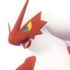 Icono de Blaziken hembra variocolor en Leyendas Pokémon: Z-A