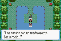 Hay un mensaje en la roca después de capturar o derrotar a Latios o Latias.