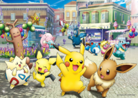 Varios Pokémon en Ciudad Fula/Mistral.