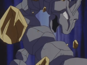 Onix usando lanzarrocas.