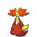 Icono de Delphox en Pokémon Escarlata y Púrpura