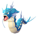 Imagen de Gyarados hembra en Pokémon: Let's Go, Pikachu! y Pokémon: Let's Go, Eevee!