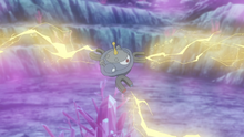Magnezone de Espinel/Espinela usando chispazo.