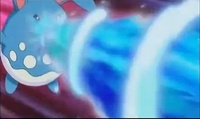 Azumarill usando hidrobomba.
