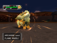 Rueda fuego en Pokémon XD: Tempestad oscura.
