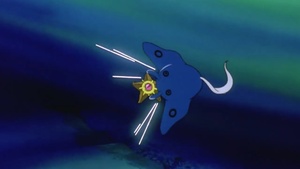 Mantine usando derribo.
