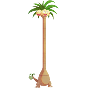 Exeggutor de Alola en Pokémon Café ReMix.