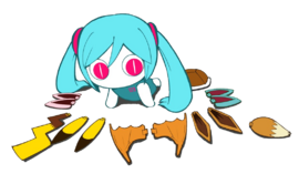 Aimaina de Hatsune Miku en The Pokémon Inside My Heart.