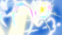 Pikachu de Ash usando rayo en un flashback del EP945.