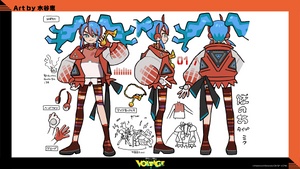 Arte conceptual de Hatsune Miku fuego