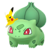 Bulbasaur con gorro de Pikachu