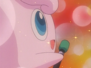 Jigglypuff salvaje usando canto.