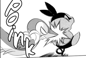 Snivy usando placaje.
