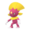 Imagen de Weavile variocolor hembra en Pokémon Diamante Brillante y Pokémon Perla Reluciente