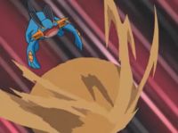 Swampert usando disparo lodo.