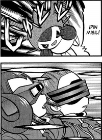 Chespin usando pin misil.