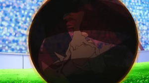 ...que impacta contra el Sceptile de Ash...