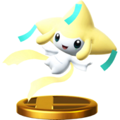 Trofeo de Jirachi en SSB4 para Wii U.