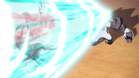 Melmetal de Ash usando foco resplandor/cañón destello.