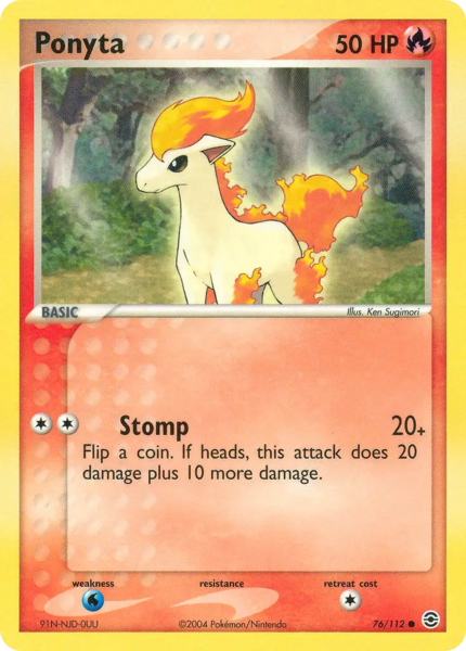 Archivo:Ponyta (FireRed & LeafGreen TCG).png