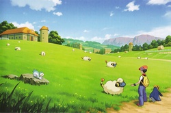Ilustración en el libro de arte de Pokémon Diamante Brillante y Pokémon Perla Reluciente.