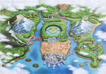 Ilustración de Teselia en Pokémon Negro y Pokémon Blanco