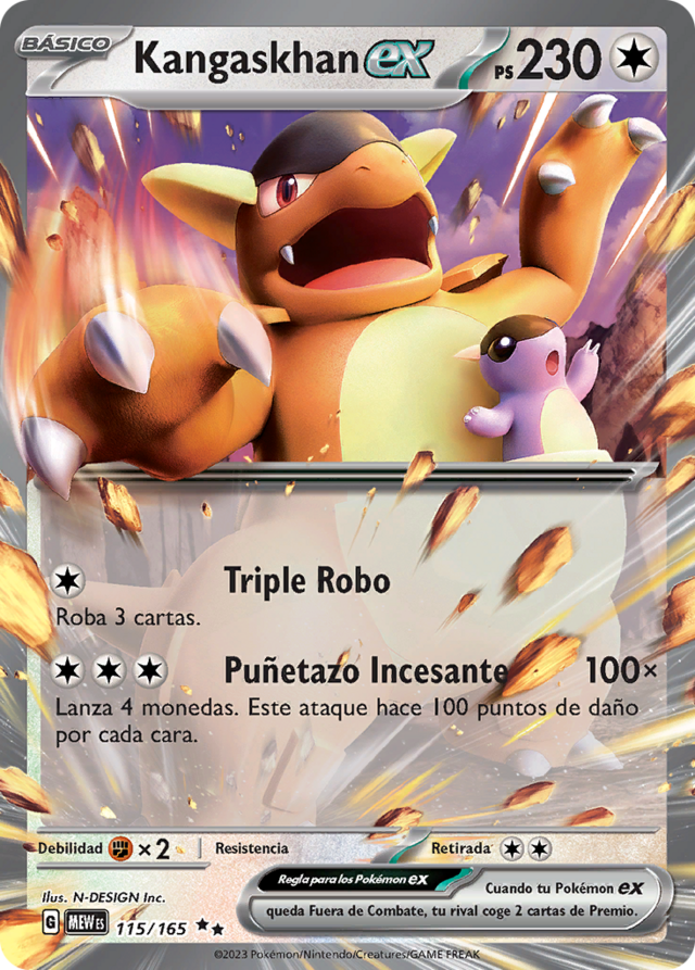 Kangaskhan ex (151 TCG) WikiDex, la enciclopedia Pokémon