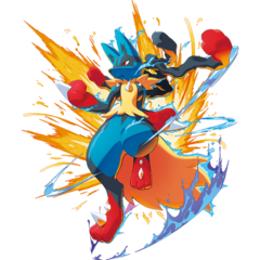 Ilustración de Mega-Lucario