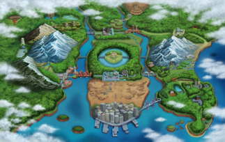 Ilustración de Teselia en Pokémon Negro y Pokémon Blanco