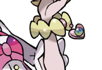 Megacolgante de Aura durante los Concursos Pokémon.