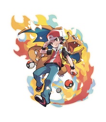 Ilustración para la linea de productos Pokémon Trainers por Naoki Saito.