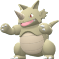 Imagen de Rhydon variocolor macho en Pokémon Diamante Brillante y Pokémon Perla Reluciente