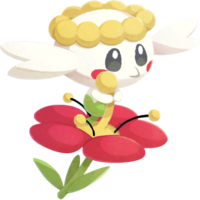 Flabébé roja en Pokémon Café ReMix