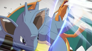 Nidoqueen usando doble patada.