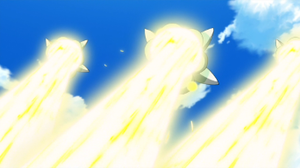 Fomantis salvajes usando Rayo Solar.