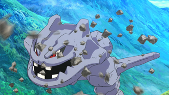 Steelix usando trampa rocas.