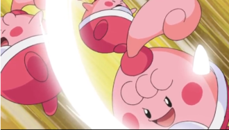 Happiny de Brock usando destructor.