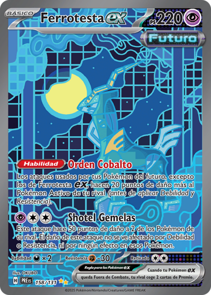 Ferrotesta ex (Fuerzas Temporales TCG) - WikiDex, la enciclopedia Pokémon