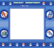 Marco de Pokémon Azul (versión japonesa)